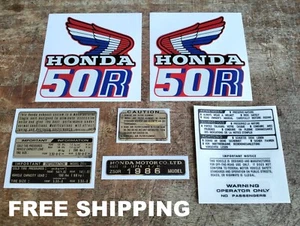 HONDA MONKEY Z50R 1986 DECALS KIT COMPLETE STICKER DECAL SET MINI TRAIL FREE SH. - Picture 1 of 6