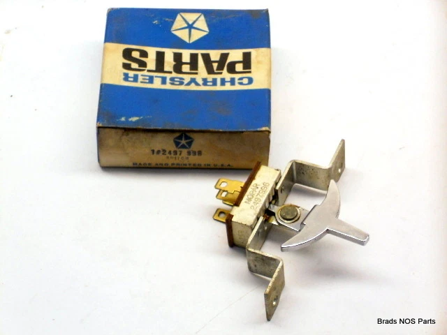 NOS MoPar 1965-1966 Chrysler Newport 300 New Yorker HEATER BLOWER SWITCH 2497996 - Image 1 of 1