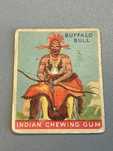 1933 Goudey Indian Gum #36 The Buffalo Bull