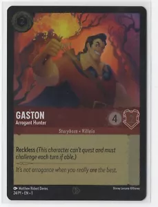 Disney Lorcana Gastón Cazador Arrogante 24/P1 Promo - Imagen 1 de 1