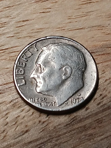 1974 D Dime Error Cover