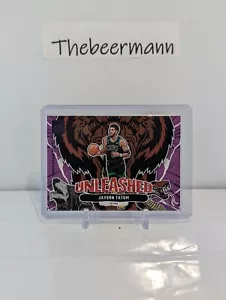 2023-24 Panini Donruss Jayson Tatum Unleashed Purple Press Proof Boston Celtics - Picture 1 of 2