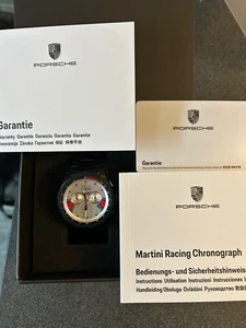 Rare Ltd Edition Genuine Porsche Martini Racing Chronograph Watch - 1911 Made - Picture 1 of 13