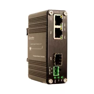 2 Ports Gigabit Max PoE + 1 Port Gigabit SFP Unmanaged Industrial Switch 12-48 VDC - Bild 1 von 4