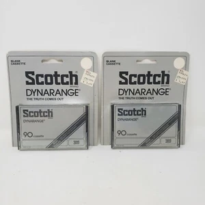Two Scotch 3M Dynarange 90 minutes Blank Cassettes High Quality Low Noise Sealed - Picture 1 of 4