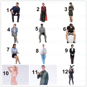 1/18 Beauty Girl Man Scene Props Miniatures Figures Figurines For Cars Vehicles - Picture 1 of 13