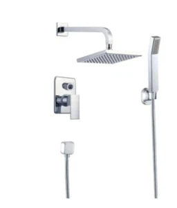 American Imaginations Wall Mount Stainless Steel Shower Kit In Chrome  - Picture 1 of 1