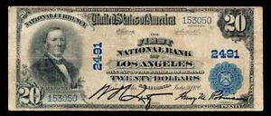 1902 Large Size $20 National Banknote California - Picture 1 of 2