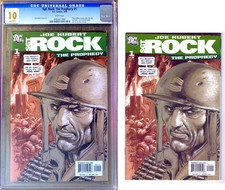 set of 2  SGT ROCK The Prophecy #1 in GEM MINT CGC 10  DC comic by JOE KUBERT
