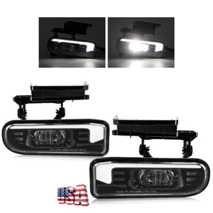 Brightest Pair 60W Bumper Led Fog Lights DRL For 1999-2002 Silverado 1500 2500 - Picture 1 of 9