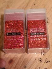 2x  New Reflections EXTRA Fine RED Glitter 1.5 Oz 42.5 Gram Square Resealable CS