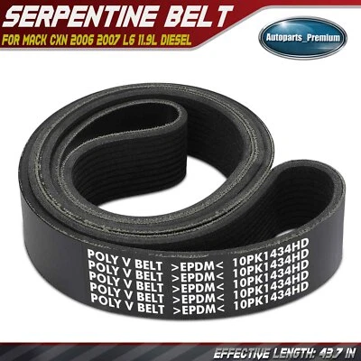 56.45 in Fan Heavy Duty Serpentine Belt for Mack CXN 2006 2007 L6 11.9L Diesel - Image 1 of 4