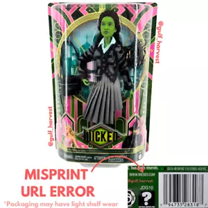 Mattel Wicked Elphaba Shiz University 11" Fashion Doll - RARE URL ERROR MISPRINT - Picture 1 of 8