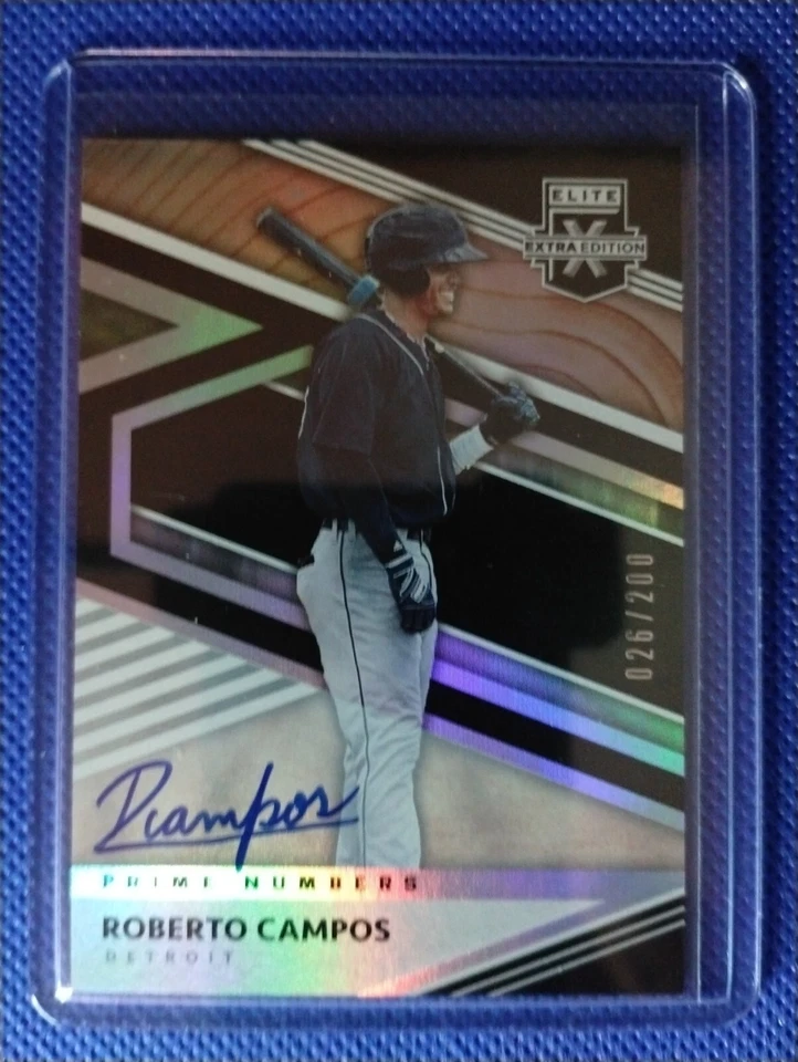 2020 Panini Elite Extra Roberto Campos Prime Numbers Auto 026/200*NorthernRoute* - Image 1 of 1