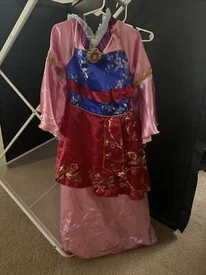 Disney принцесса Мулан костюм платье размер 7/8 красный/розовый - Изображение 1 из 3
