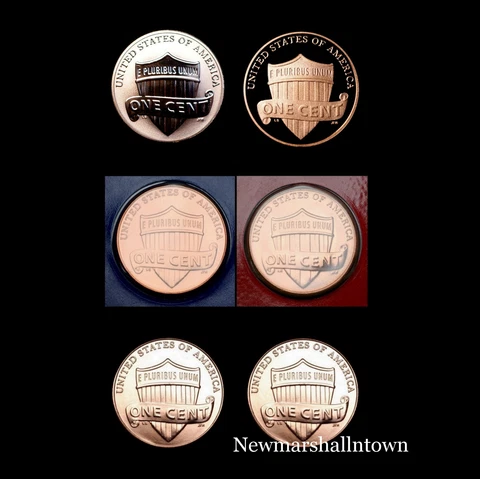 2018 P+D+S+S Lincoln Shield Reverse. Proof, PD Wrap/Roll from Mint Proof Set Cover