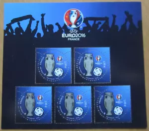 FEUILLET TIMBRES FRANCE N° F5050A - FOOTBALL - EURO 2016 - NEUF SANS CHARNIERE - Foto 1 di 2