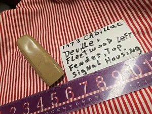 1971-1974 Cadillac LH Fender Top Gunsight Turn Signal Indicator Trim Cover Bezel - Picture 1 of 6