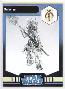 2009 Star Wars Miniatures Felucian Stat Card Only Near Mint - Picture 1 of 2