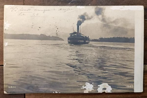 1911 Fotothema mit Dampfschiff - 81207 - Bild 1 von 3