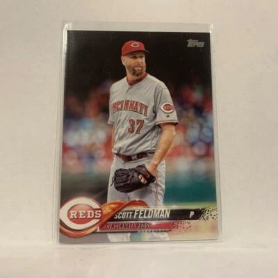 #57 Scott Feldman Cincinnati Reds  Series 1 2018 Topps Baseball Card A1N - Image 1 of 2