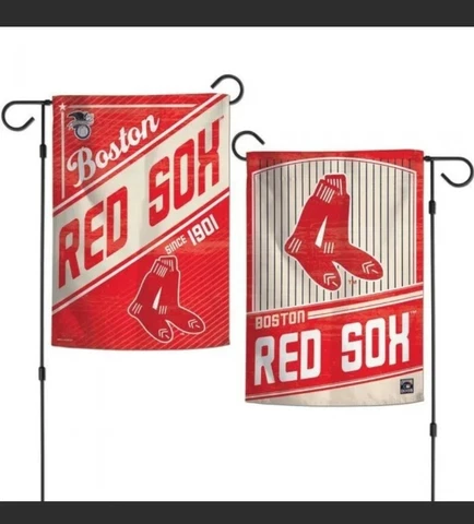 BOSTON RED SOX 2-SIDED COOPERSTOWN 12"X18" GARDEN FLAG NEW & OFFICIALLY LICENSED Cover