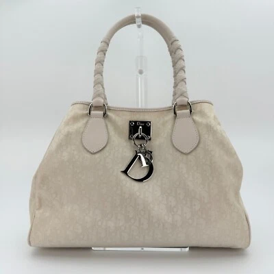 Christian Dior Trotter Ivory White Charm Romantique Handbag Tote Bag - Image 1 of 4