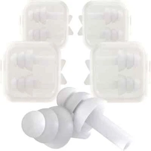 Silicone Ear Plugs for Sleeping, Airplane, Office, Showering - Soft, Adjustable, - Picture 1 of 2