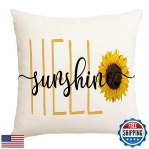 RABUSOFA Spring Summer Decorations Pillows Decorative Throw Pillows 20x20 Yel - Picture 1 of 5