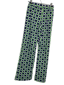 Katherine Way Damen Jersey Strick Hose XS Kettenglied Geometrisches Muster Stretch Retro - Bild 1 von 7