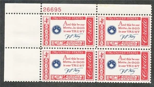 1142    plate block mint never hinged  ...... 163577 - Picture 1 of 1