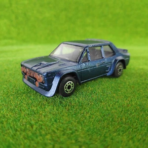 Matchbox Superfast MB74 Fiat Arbarth / Dark Blue / Bulgarian / Brown Mask RARE - Picture 1 of 6