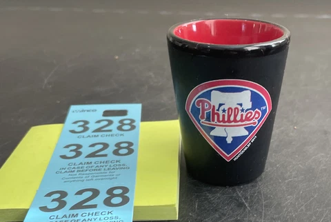 Philadelphia Phillies Black And Red Ceramic Shot Glass 2013 Cover