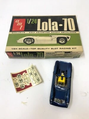 Estate Find! RARE AMT LOLA 70 1/24 SCALE SLOT CAR W/ ORIGINAL BOX - Image 1 of 4