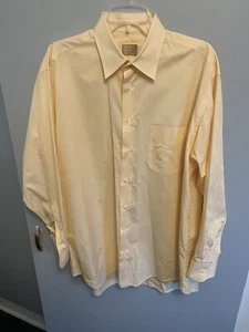 Gitman Gold Men’s NWOT Gold Stripe Button Shirt Long Sleeve Size 16.5 - 33 - Picture 1 of 7