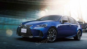 Lexus IS 300H F Sport I 2019 azul alta resolución decoración de pared estampado póster fotográfico - Imagen 1 de 1