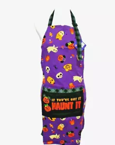Disney Parks Apron Halloween Haunt It Pumpkin Adult Kitchen Cooking Teach Crafts - Picture 1 of 8
