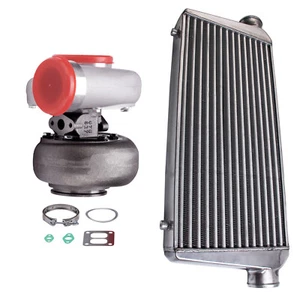 NEW GT45 Turbocharger T4 V-BAND 1.05 A/R 78Trim 600+HP Boost+Turbo Intercooler - Bild 1 von 12