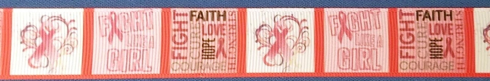 BREAST CANCER Awareness - Flatback Resin or Grosgrain Ribbon - You choose Design - Image 1 of 1