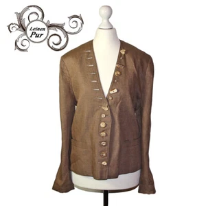 Chaqueta bolero janker BASSET tradicional casa de campo 100% lino juguetona NUEVA talla 40 - Imagen 1 de 4