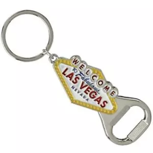Famous Welcome to Fabulous LAS VEGAS Nevada SIGN BOTTLE OPENER Keychain - Picture 1 of 1