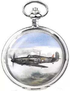 Reloj de bolsillo mecánico analógico plateado diámetro huracán 42 mm 1,6 in - Imagen 1 de 4