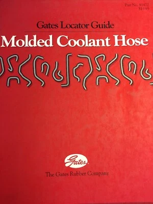 Gates Rubber-Molded Coolant Hose-Poplar Vehicles 1986-1993-Locater Guide-Specs - Image 1 of 4