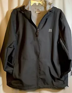 Avalanche Mens Weathershield Jacket With Hood, Zippered Pockets, Sz Large, Gray - Picture 1 of 7