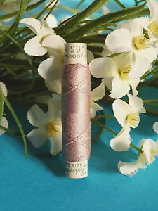555B/ Superb Antique Silk Thread Bobbin Laska Pink Suranne Gutermann No. 991 - Picture 1 of 1