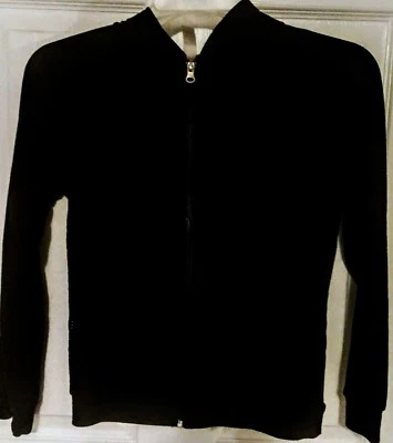 Girls black hoodie jacket size 10/12 Route 66 brand preowned - Image 1 of 4