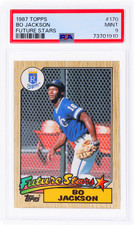 1987 Topps #170 Bo Jackson Future Stars PSA 9