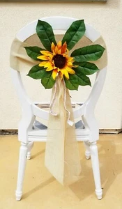 Herbst Braut Hochzeit Stuhl Kirchenbank Dekorationen - Bild 1 von 3