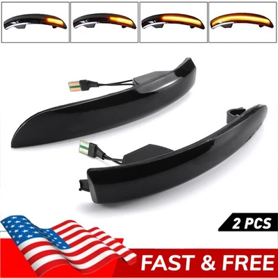 2X Luz de señal de giro de espejo lateral LED secuencial para Ford C-Max Focus 3 MK3 13-17 Foto 1 de 4
