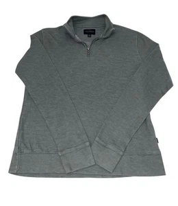 Maglione pullover Lucky Brand uomo 1/4 zip verde uomo piccolo super morbido - Foto 1 di 8